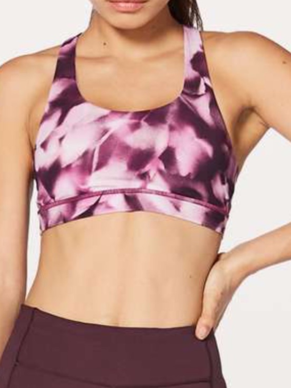 Lululemon Invigorate Bra Purple Blush Blossom Alpine White Candy Pink Sz 4